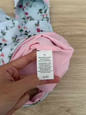 Hill House Home XS Rose One Piece Baby Blue Pink Floral Ruffle Coquette Preppy thumbnail 6