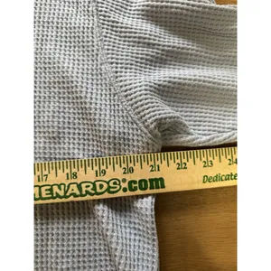 Aerie Waffle Knit Cropped Top‎ Size XXS Long Sleeve Athleisure Preppy Loungewear thumbnail 5