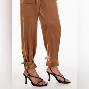 Aritzia Babaton Refined High-waisted satin cargo pants - Size: 8 thumbnail 8