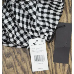 NWT Black Tape Trendy Plus Size Button Front Trapeze Dress Black / White X thumbnail 7