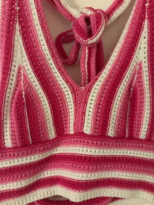 Pink halter top thumbnail 2