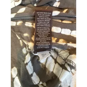 Knox Rose Olive Tie-Dye Studded Shoulder Cutout Long Sleeve Tunic Medium thumbnail 8