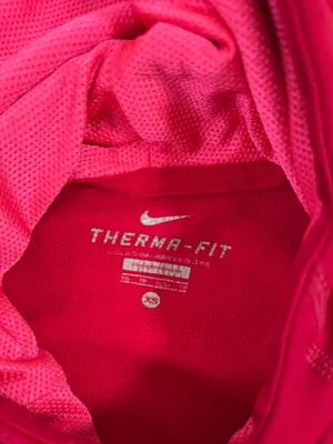 Nike Women's Hot Pink Pullover Hoodie with Repeat Logo Xs thumbnail 6