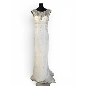 Sherri Hill Style 50069 Ivory Lace Mermaid Gown Size 2 thumbnail 7
