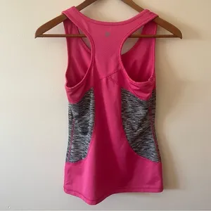 Tek Gear Pink and Gray Athletic Tank Top Small thumbnail 3
