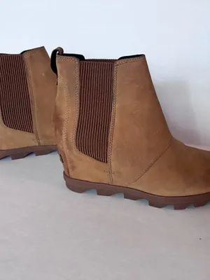 Sorel Joan of Arctic Wedge II Chelsea Boot - 8.5 - Camel Brown thumbnail 5
