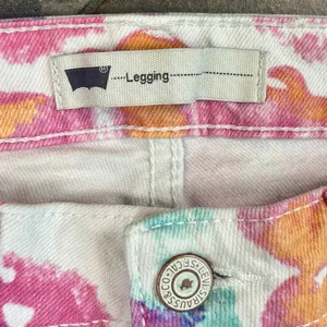 Levi's Watercolor Floral Ankle Length Denim Skinny Legging 31 thumbnail 7