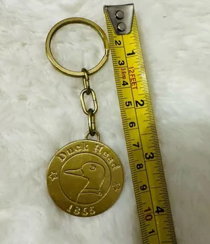 Duck Head Stars 1865 Gold Bronze Collectible Sturdy Key Ring Keychain Holder thumbnail 3