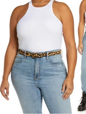 B.P. Nordstrom Plus size ribbed tank White thumbnail 1