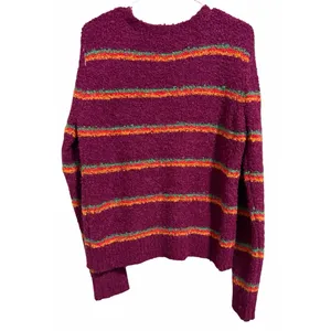 Free People Best Day Ever Striped Sweater‎ Women's Size Large thumbnail 2