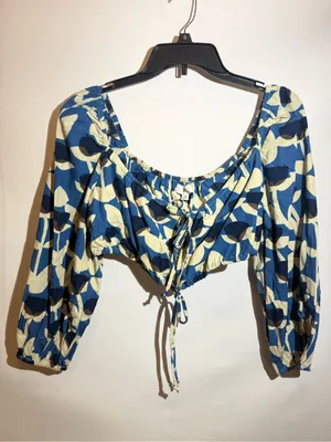 NWT RAHI Lisse Crop Top Boho Leaf Print Festival Blouse Size M Free People thumbnail 3