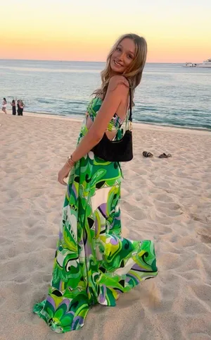 Vacation maxi dress Green Size XS thumbnail 4