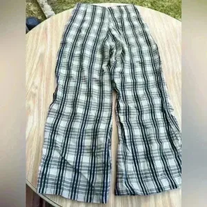Faithful the Brand Plaid Pants Size 4 Brown Retro Y2K Wide Leg‎ thumbnail 3