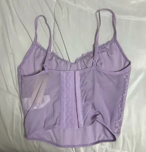 Francesca's Lilac Corset Top thumbnail 2
