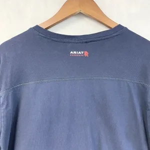 Ariat Womens FR AC Long Sleeve Work Shirt XL Navy Flame Resistant Cotton CAT 2 thumbnail 6