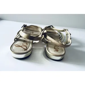 Sam Edelman Daphnie Strappy Patent Leather Tan Brown Sandals Shoes‎ Womens 9.5 thumbnail 5