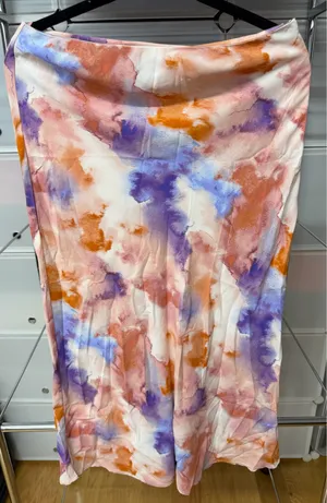 Forever 21 Maxi Skirt Watercolor thumbnail 1