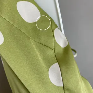 NWT Lulus‎ Halter Mini Dress The Best Spot Green Polka Dot Satin Medium Backless thumbnail 12