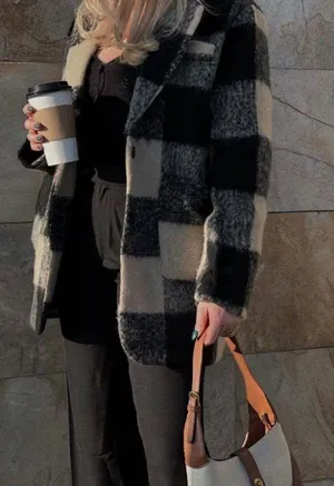 Rihoas Plaid Coat thumbnail 2