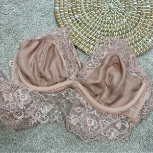 NWT Victoria’s Secret Dream Angels Allure Shimmer Long Sleeve Bra Top Lace XL thumbnail 9