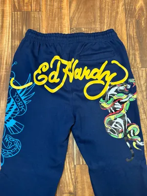 Ed Hardy Sweatpants Blue  thumbnail 2