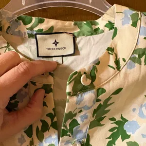 NWT Tuckernuck Royal Floral Shirt Dress thumbnail 3