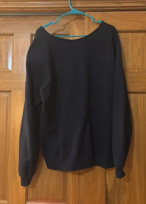 Oversized Hanover College Hoodie Off the Shoulder thumbnail 1