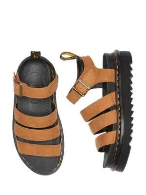 Dr. Martens Brown Blaire Athena Leather Sandals thumbnail 3