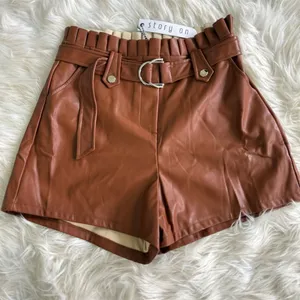 No Brand Women's Brown Paperbag Shorts‎ Size M thumbnail 1