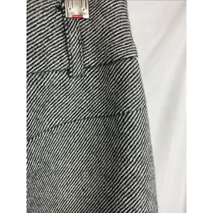 Talbots 100% Wool Black & Gray Thin Striped Trouser Pants 8 thumbnail 4