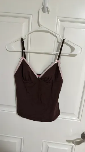 Edikted Ruelle Contrast Frill Tank Top thumbnail 4