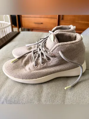 Allbirds Mizzle Merino Wool Runner-Up Ankle Sneaker Lace Light-Gray Size 10 thumbnail 3