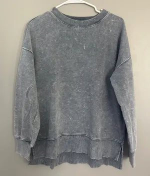 SO comfy oversized sweatshirt Gray Size XS thumbnail 1