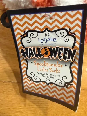 NWT Legale Halloween ladies socks size 5-10. thumbnail 2