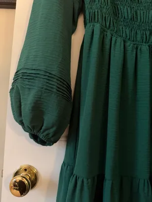 She & Sky Dress Green Smock thumbnail 7
