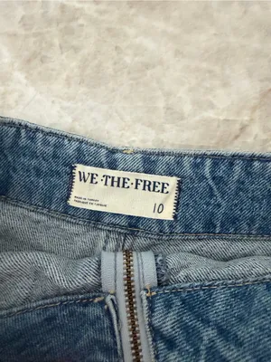 Free People Emmy Denim Skort thumbnail 3