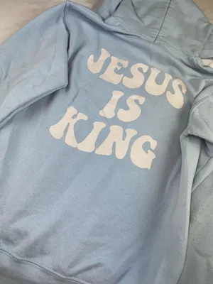 Jesus Hoodie Blue thumbnail 7