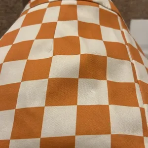 Cider orange‎ and white checkered pants high rise small thumbnail 4