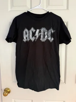 AC/DC Black Graphic Band T-Shirt thumbnail 1