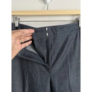 Ann Taylor Chambray Wide Leg Crop Pants Women's Size 10 Business Casual Travel‎ thumbnail 7