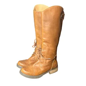 Dingo Derby Tall Riding Boots 6.5M Soft Leather Zip Lace Up Equestrian Western thumbnail 2