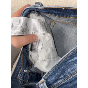 levis womens wedgie straight jeans‎ dark wash raw hem fray 32 thumbnail 5
