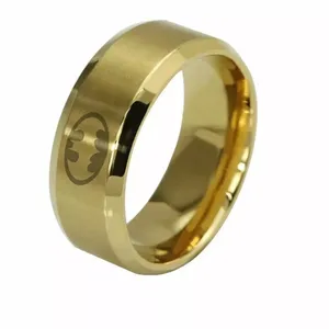 6mm Gold Batman Ring thumbnail 2