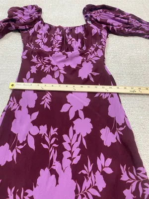 Peter Som Collective Floral Square Neck Midi Dress 4 Shell 58% Viscose 42% Rayón thumbnail 13