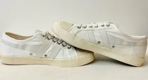 Gola Women’s Vegan Gola Classics Coaster Off White/Off White/Gold Size 7 thumbnail 7