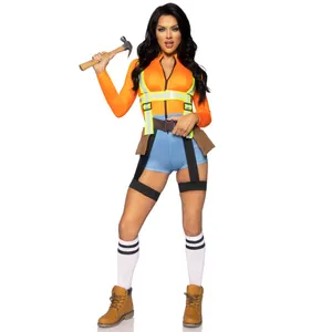 NEW Nailed It Sexy Construction Worker Cosplay Halloween Costume Size Large thumbnail 2