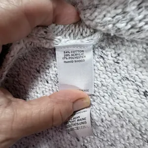 L.L. Bean Signature Sweater Womens S Gray Marled Mock Neck Pullover Cozy Soft thumbnail 7