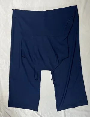 WAYF Women's Spaghetti Strap Wide Leg Sweetheart Neck Navy Jumpsuit Size Large thumbnail 1