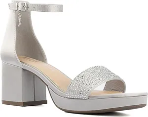 Juicy Couture Women's Nelly Rhinestone Two-Piece Platform Dress Sandals Size 8 thumbnail 1