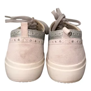 GEOX Respira Women’s Metallic Silver‎ and Gray Wingtip Sneaker Size 10.5/EU 41 thumbnail 5